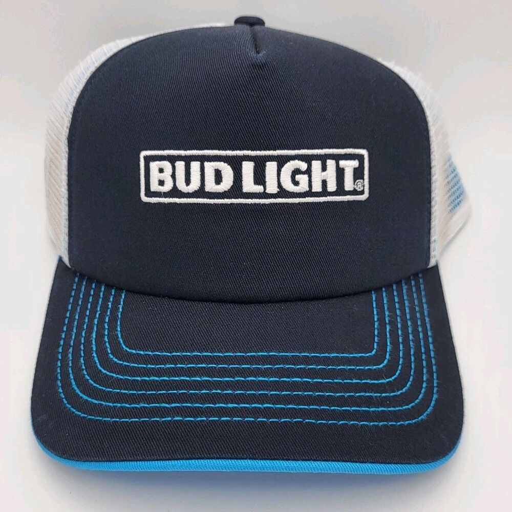 Bud Light Snapback Mesh Hat 5 Panel Cap H3 Headwear 7-Eleven Apparel NWT